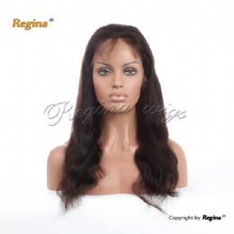 18in Natural Straight Lace Front Wig