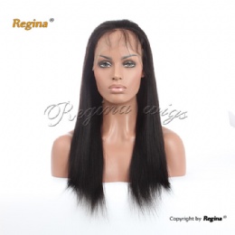 18in Light Yaki Lace Front Wig